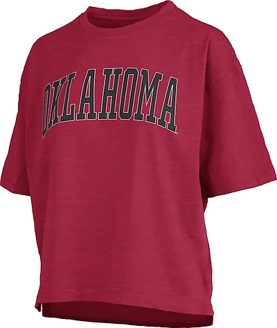 Pressbox Women's University of Oklahoma Banner Elk Jersey Motley Crew T-shirt