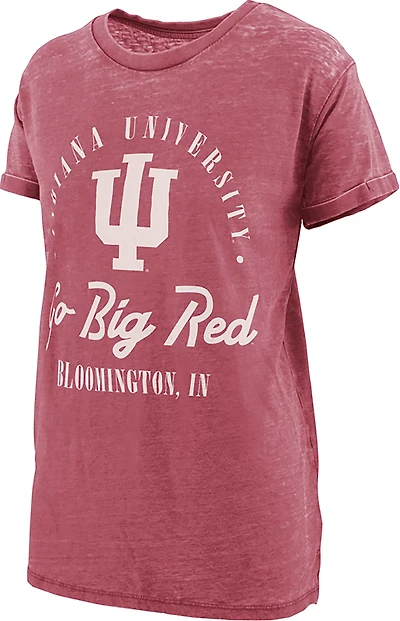 Pressbox Women's Indiana University Carbon Boyfriend Graphic T-shirt