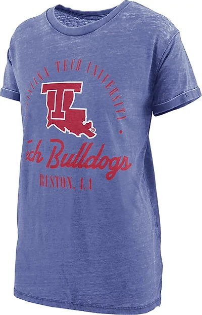 Pressbox Women's Louisiana Tech University Carson Boyfriend Graphic T-shirt