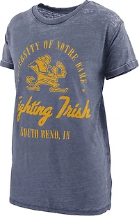 Pressbox Women's University of Notre Dame Carson Boyfriend Graphic T-shirt