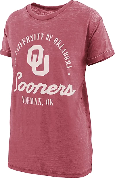 Pressbox Women's University of Oklahoma Carson Boyfriend Graphic T-shirt