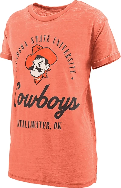 Pressbox Women's Oklahoma State University Carson Boyfriend Graphic T-shirt