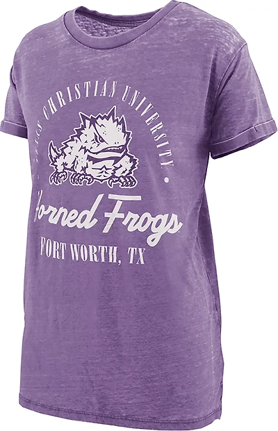 Pressbox Women's Texas Christian University Carson Boyfriend Graphic T-shirt