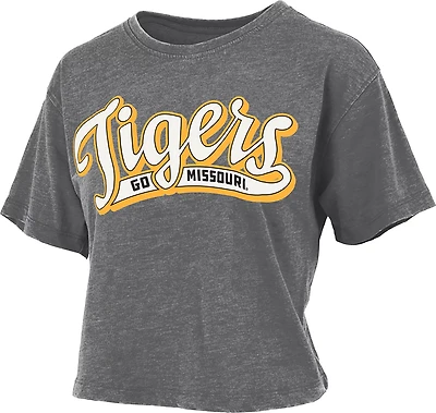 Pressbox Women's University of Missouri Mikaela Vintage Crop Graphic T-shirt