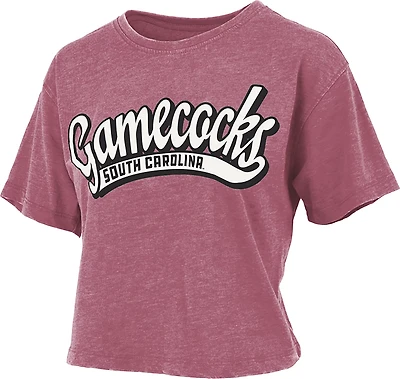 Pressbox Women's University of South Carolina Mikaela Vintage Crop Graphic T-shirt