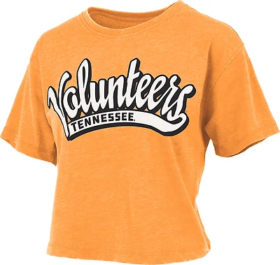 Pressbox Women's University of Tennessee Mikaela Vintage Crop Graphic T-shirt