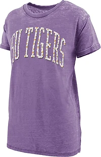 Pressbox Women's Louisiana State University Wellington Floral Boyfriend Graphic T-shirt