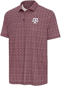 Antigua Men's Texas A&M Aggies Botanic Short Sleeve Polo Shirt