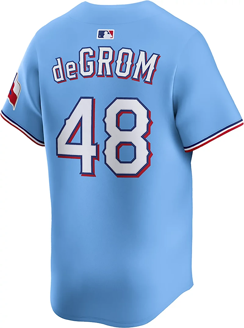 Nike Men's Texas Rangers Jacob deGrom #48 Limited Alt Player Jersey