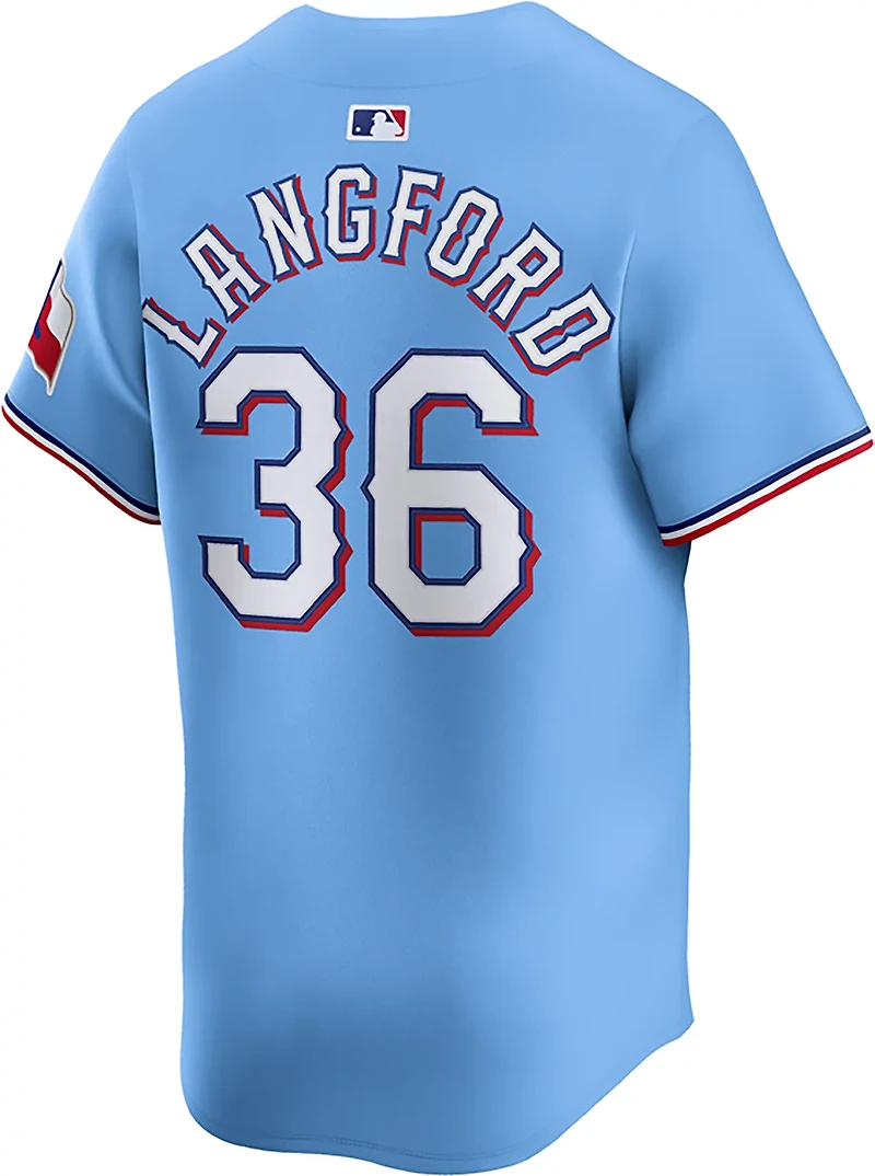 Nike Men's Texas Rangers Wyatt Langford #36 Limited Alt Player Jersey