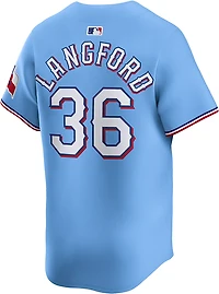 Nike Men's Texas Rangers Wyatt Langford #36 Limited Alt Player Jersey