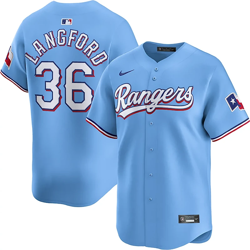 Nike Men's Texas Rangers Wyatt Langford #36 Limited Alt Player Jersey