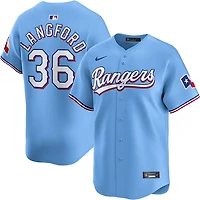Nike Men's Texas Rangers Wyatt Langford #36 Limited Alt Player Jersey