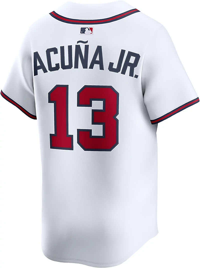 Nike Men's Atlanta Braves Home Ronald Acuña Jr #13 Limited Jersey