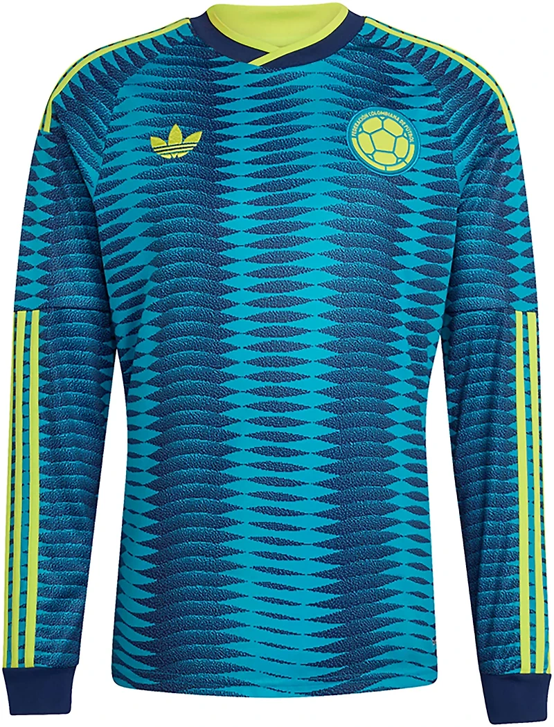 adidas Men's Colombia Away Replica Long Sleeve Jersey