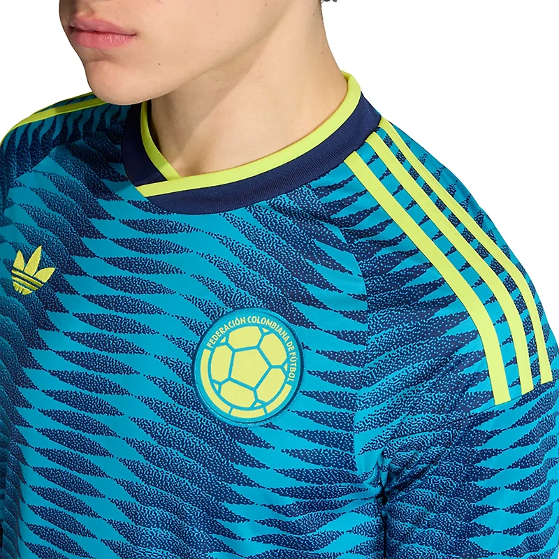 adidas Men's Colombia Away Replica Long Sleeve Jersey