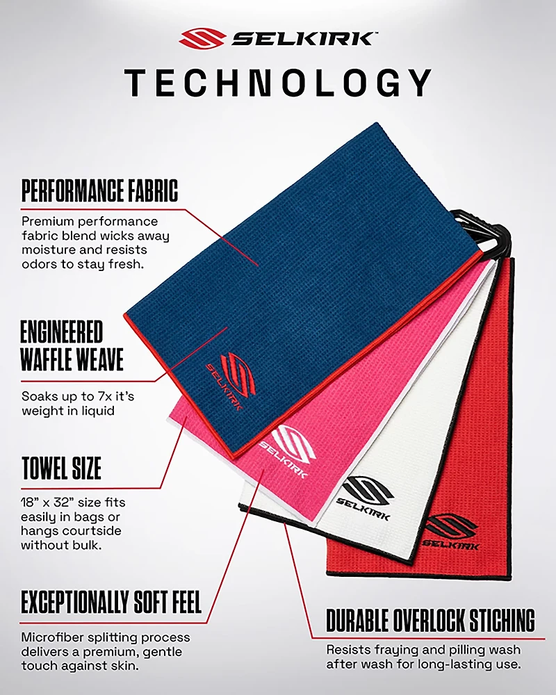 Selkirk Pickleball Microfiber Towel