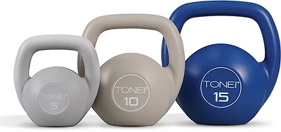 Tone 30 lbs Cement Kettlebell Set