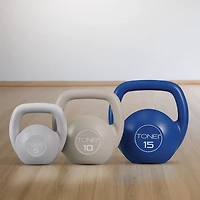 Tone 30 lbs Cement Kettlebell Set