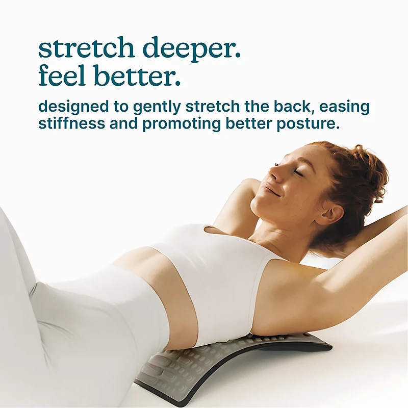 HoMedics Unisex Fit Back Stretcher with Comfort TPR Topper