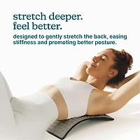 HoMedics Unisex Fit Back Stretcher with Comfort TPR Topper