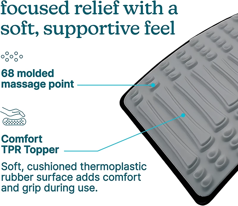 HoMedics Unisex Fit Back Stretcher with Comfort TPR Topper