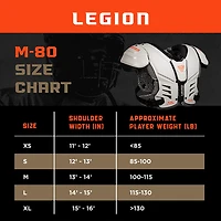 Legion Boys' M-80 Football Shoulder Pads