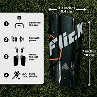 Flick Smart Soccer Tracker with Shin Guards