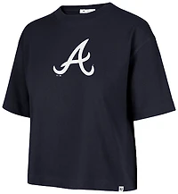 '47 Atlanta Braves Women's Back Out Foundation Crop Graphic T-shirt