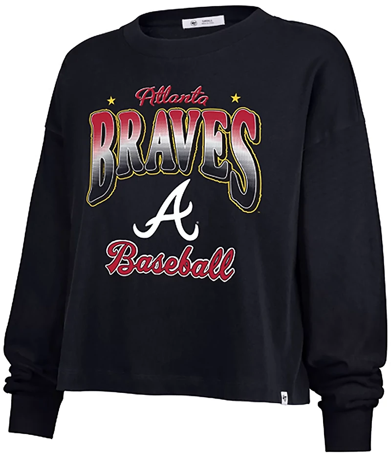 '47 Atlanta Braves Women's Vibe Check Sydney Long Sleeve Graphic T-shirt