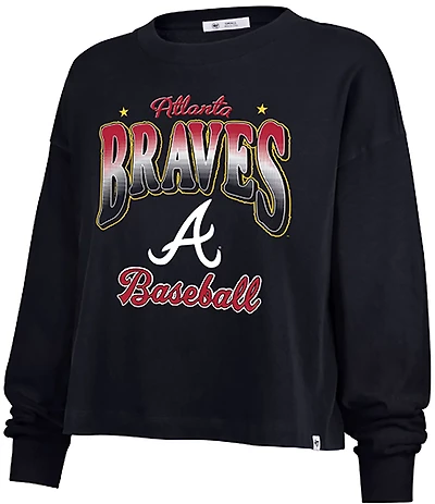 '47 Atlanta Braves Women's Vibe Check Sydney Long Sleeve Graphic T-shirt