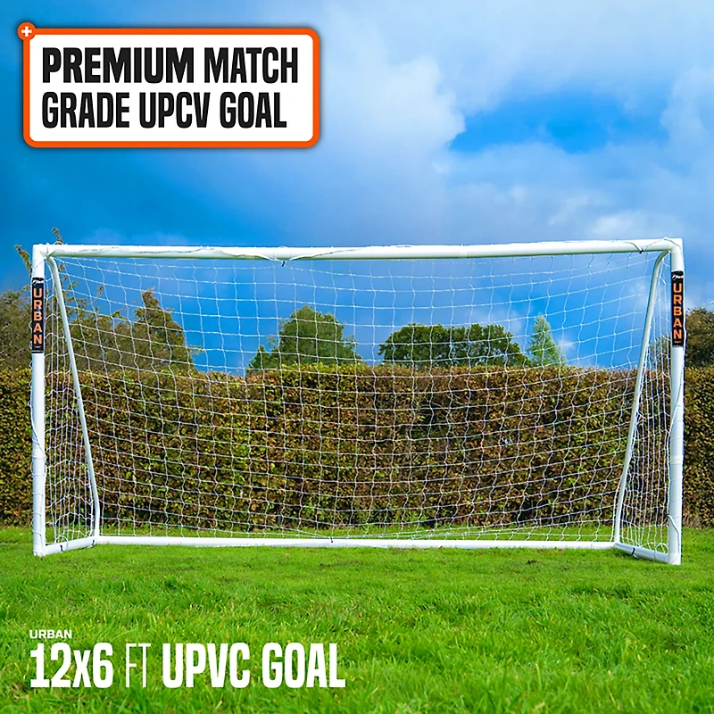 Flick Soccer 12ft X 6ft UPVC Match Goal