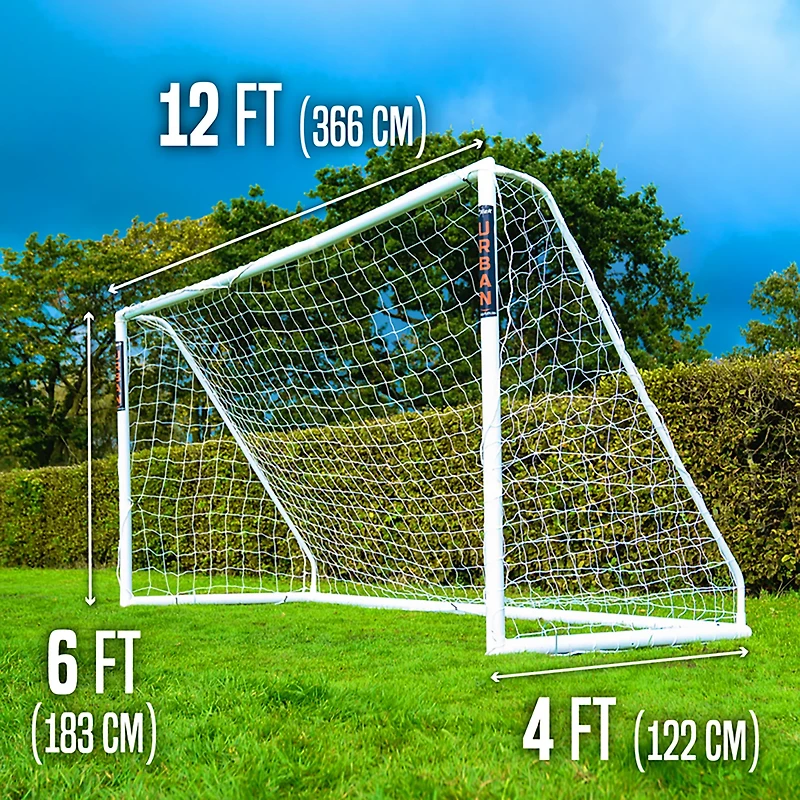 Flick Soccer 12ft X 6ft UPVC Match Goal