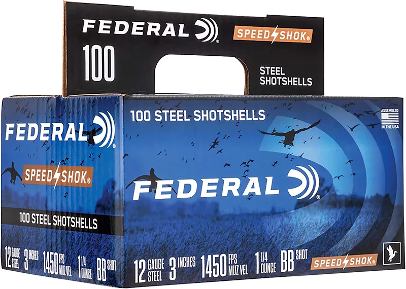 Federal Speed-Shok 12 Gauge Shotshells - 100 Rounds