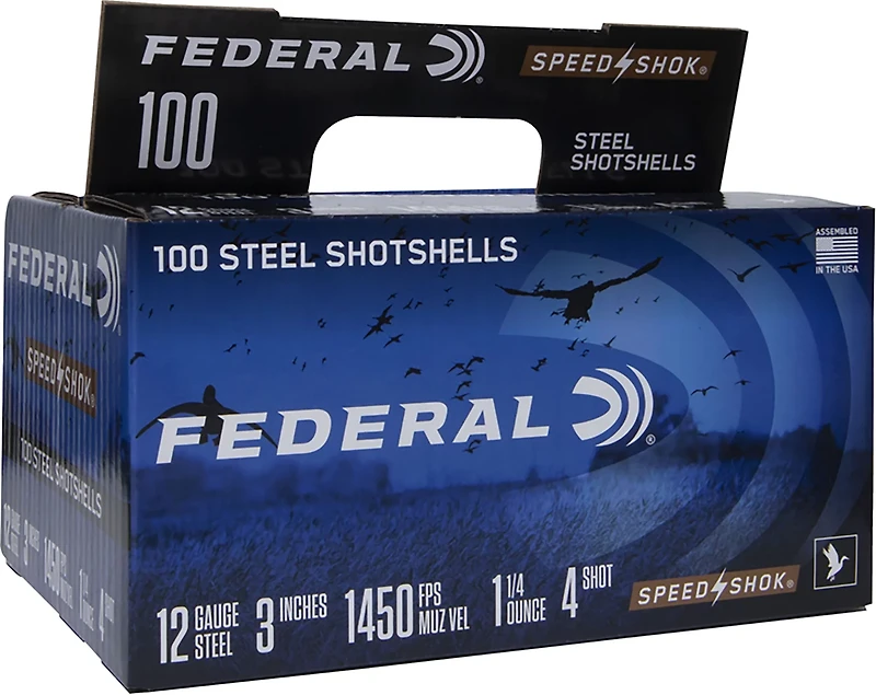 Federal Speed-Shok 12 Gauge Shotshells - 100 Rounds