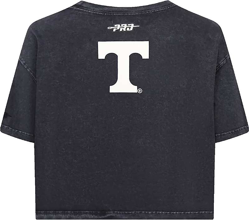Pro Standard Women's Tennessee Volunteers Street Team Enzyme Wash Boxy Crop Short Sleeve T-shirt