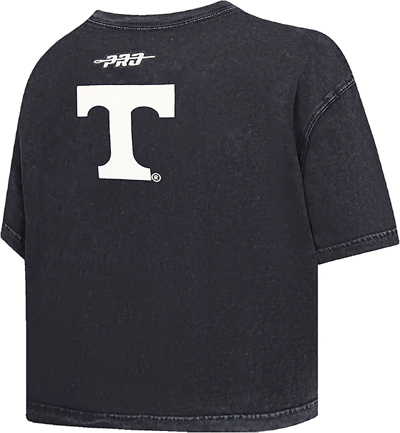 Pro Standard Women's Tennessee Volunteers Street Team Enzyme Wash Boxy Crop Short Sleeve T-shirt