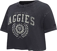 Pro Standard Women's Texas A&M Aggies Street Team Enzyme Wash Boxy Crop Short Sleeve T-shirt