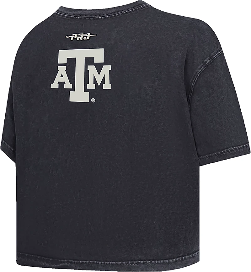 Pro Standard Women's Texas A&M Aggies Street Team Enzyme Wash Boxy Crop Short Sleeve T-shirt