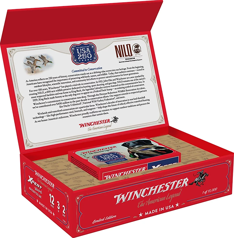 Winchester USA 250 Years Committed to Conservation 12 Gauge Shotshells - 10 Rounds