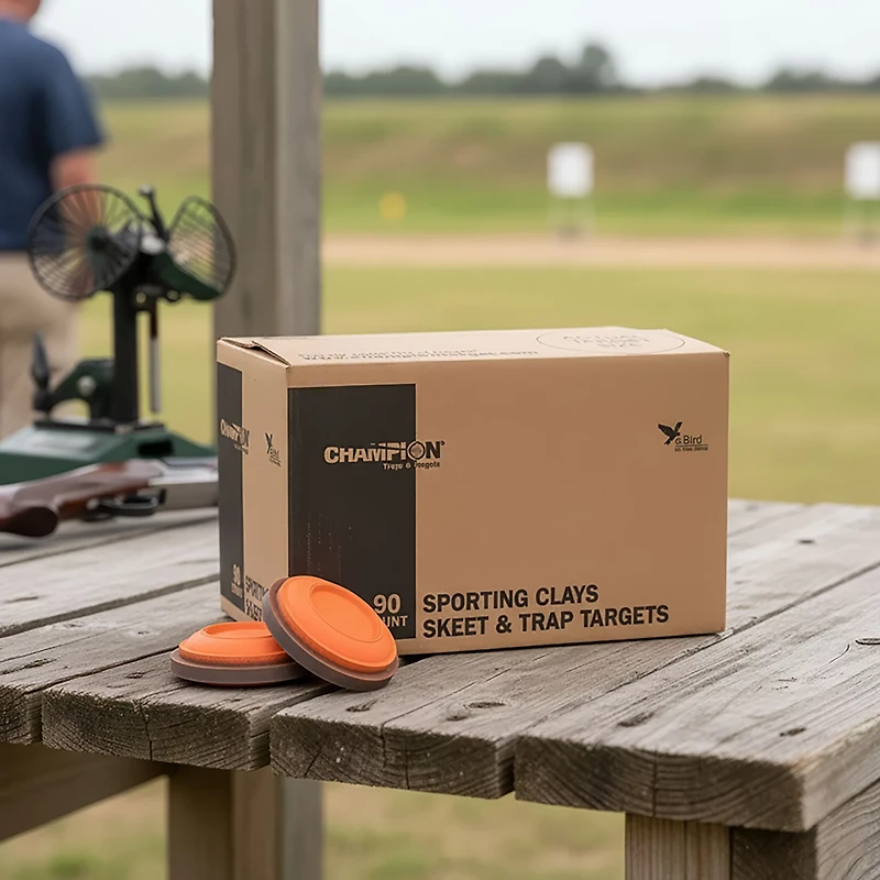 Champion Orange Dome Standard Clay Targets 90-Pack