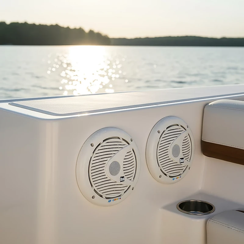 Dual 6.5" Coaxial Marine Speakers (Pair)