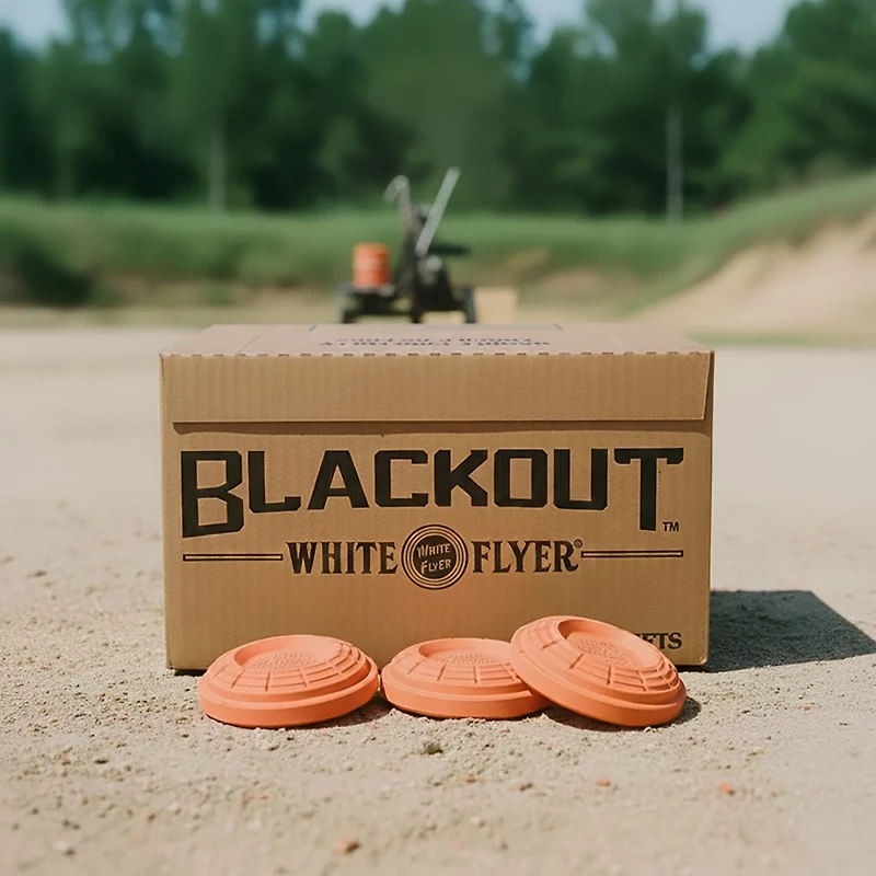 White Flyer BLACKOUT All Orange Targets, 108mm, 135ct