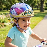Bell Girls’ Frozen II 3-D Queen Anna Tiara Bike Helmet