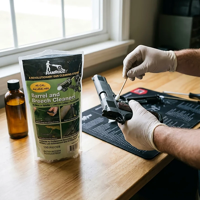 RamRodz .45 Barrel and Breech Cleaners 100-Pack
