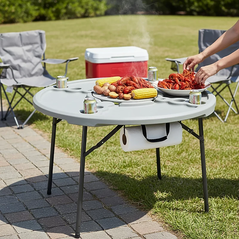 Academy Sports + Outdoors 4 ft Round Folding Cookout Table