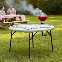 Academy Sports + Outdoors 4 ft Round Folding Cookout Table