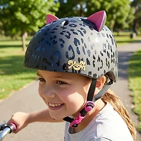 Krash Youth Leopard Kitty Bicycle Helmet