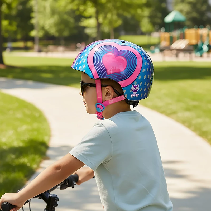 Raskullz Kids' Hearts LED Light-Up Bike Helmet