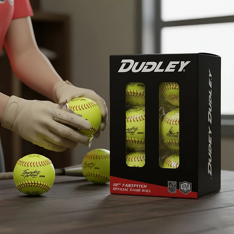 Dudley Thunder Heat 12 in ASA/NFHS Fast-Pitch Softballs 6-Pack